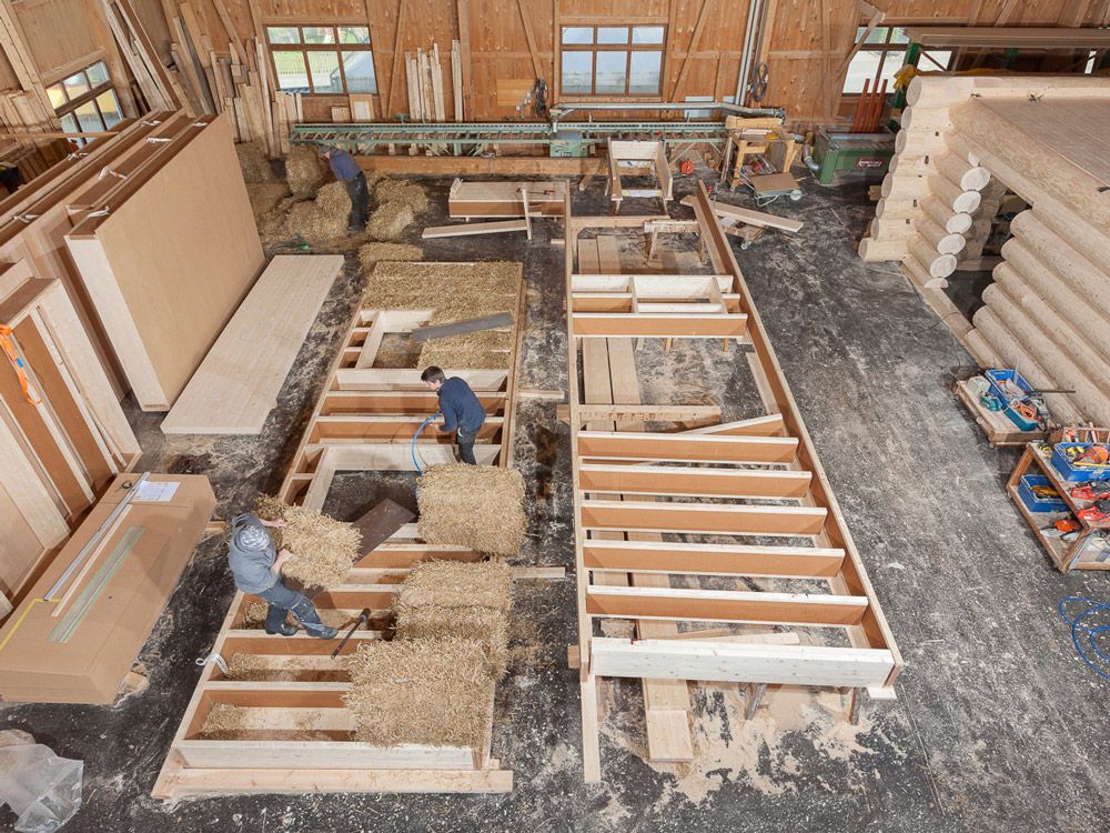 Oeko Strohhaus Ablauf