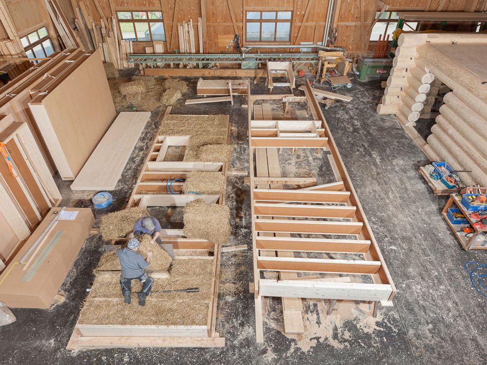 Oeko Strohhaus Ablauf